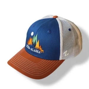 Blue Orange Trucker Cap
