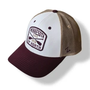 White Brown Trucker Cap