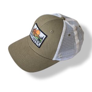 Gray White Trucker Cap